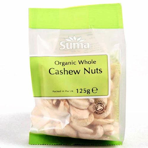 Suma Prepacks Organic Whole Cashews - 125g