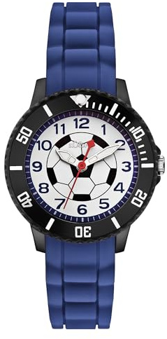 s.Oliver Kinderuhr für Jungs und Mädchen - 30 mm - Gute Ablesbarkeit - widerstandsfähiges Silikonband - 5 ATM wasserfest - hoher analoge Armbanduhr mit Quarzwerk - Geschenkidee
