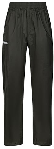 Regatta Pantalón Packaway Ligero, Impermeable y Transpirable Overtrousers, Hombre, Bayleaf, XS