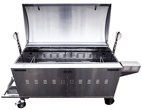 Tasty Trotter Hog Roast Oven Spit Roast Commercial Catering Oven Rotisserie CE approved Dual Adjustable Burners Spark Ignition Motor, Spit & Retainers for Pigs Outdoor Cooking for Festivals or Parties