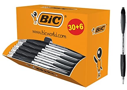 BIC 920287 Kugelschreiber ATLANTIS Classic 0.32 mm, 36 Stück, schwarz