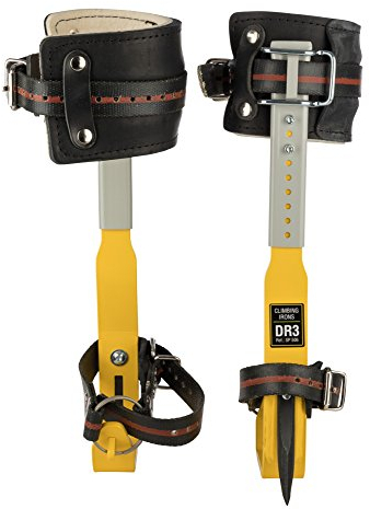 Treeup Steigeisen DR-3 Baumsteigeisen Kletterhilfen Forstzubehör (gelb)