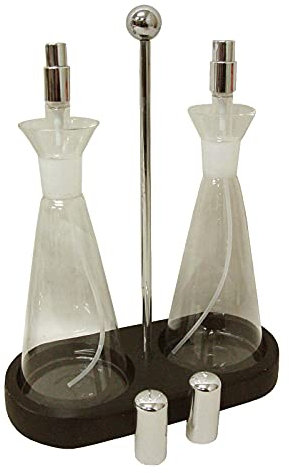 Juego ACEITERA VINAGRERA Aceite VINAGRE Convoy Ensalada ALIÑAR Cristal Cono Estrecha Spray PULVERIZADOR ROCIADOR 250ML