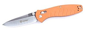 Ganzo G738 - Cuchillo (8,9 cm, acero inoxidable 440C), color naranja
