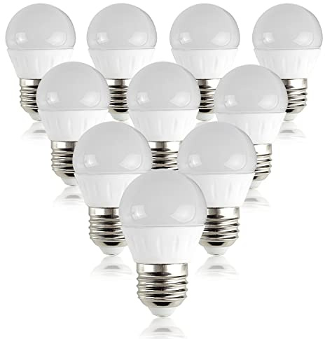 MiniSun | Pack of 10 4w LED ES E27 Golfball Energy Saving Long Life Light Bulbs [3000K Warm White] | Bulbs & Home Improvements Essential