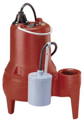 Liberty Pumps LE51A LE50-Series Submersible Automatic Sewage Pump, RED