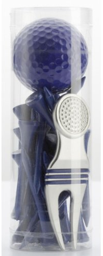 Silverline Geschenk-Set (blau) mit Pitchgabel, Ball und Tees