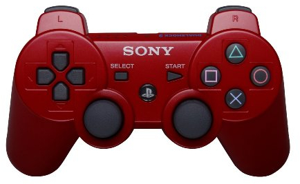 Sony Dualshock 3 - Volante/mando (Gamepad, Playstation 3, Select, Start, Inalámbrico, Rojo, 141.2 x 92.2 x 215.9 mm)