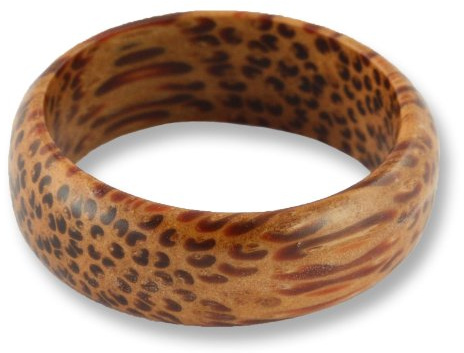 Island Piercings Design Ring aus Kokos Holz Holzring 7mm breit Handarbeit AR175