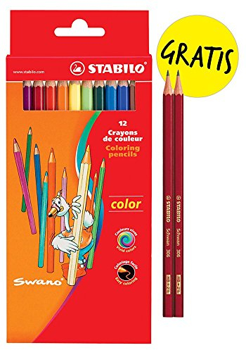 STABILO Buntstifte color, sechseckig, 12 + 2 Promo-Etui