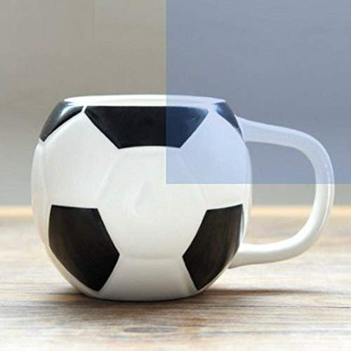 WEI Mug Creative Football Cup World Cup Gift Cup Shaped Ceramic Cup,yellow,One size