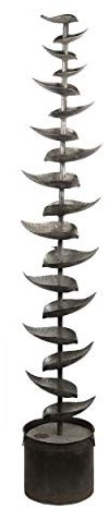 Alpine Corporation 178 cm Tall Indoor/Outdoor Metal Tiered Floor Water Fountain
