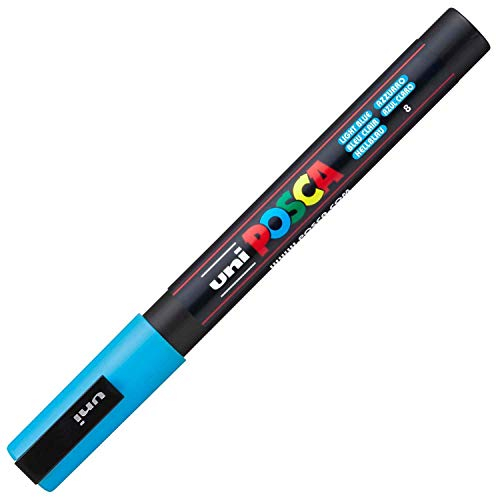 uni-ball Marqueur peinture Posca PC-3M, bleu clair