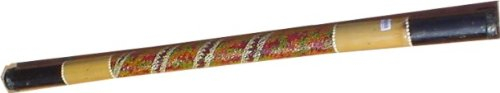 GURU SHOP Musikinstrument aus Holz, Musik Percussion Rhythmus Klang Instrument, Handgearbeitet, Regenstab - Regenmacher aus Bambus 100 cm, Braun, Musikinstrumente