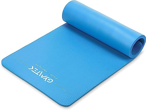 Gymtek Gymnastikmatte - Yogamatte 180x61x1 cm - Trainingsmatte - Rutschfest - mit Tragegurt - Sportmatte - Gymnastik - Fitness - Pilates - Blau