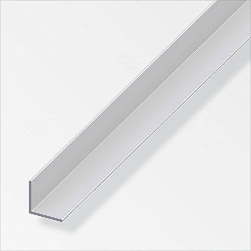 Winkel gleichschenklig Alu Silber ANOD. 100 cm in verschiedenen Varianten – 1,5 x 1,5 cm