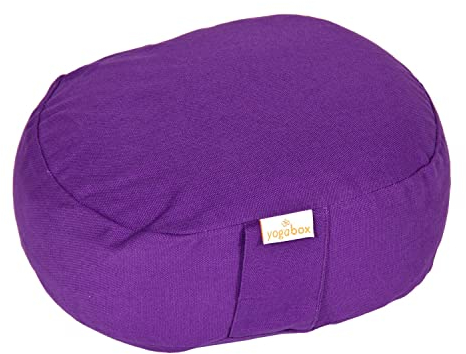 Yogabox Yogilino® Reise Meditationskissen/Yogakissen Mini oval, lila
