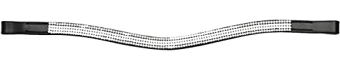 Shires Aviemore Small Diamante Browband (Black, X-Full)