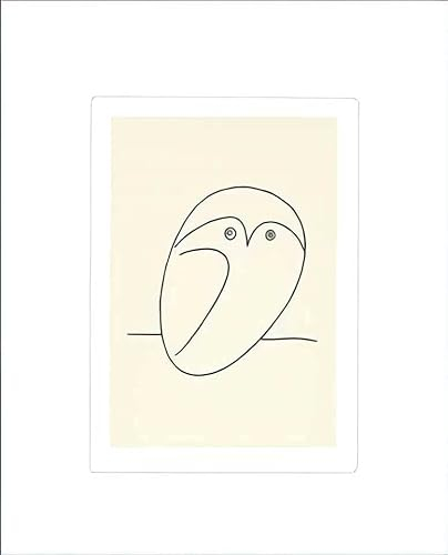 Kunstdruck/Poster: Pablo Picasso Die Eule - hochwertiger Druck, Bild, Kunstposter, 50x60 cm