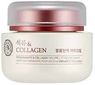 The Face Shop K-Beauty Augencreme, Granatapfel und Kollagen, Volumen Lifting, 50 ml