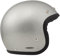 DMD Herren Jet-Vintage Motorradhelm, Silber/schwarz, XS