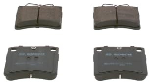Bosch BP523 Bremsbeläge - Vorderachse - ECE-R90 Zertifizierung - vier Bremsbeläge pro Set | Bosch-Qualität - für weniger Bremsgeräusche und Bremsstaub - ECE-R90 zertifiziert - kupferfrei
