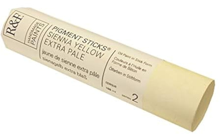 R&F Handmade Paints - Professional Oil Pigment Stick, Sienna Yellow Extra Pale, 188 ml