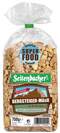 Seitenbacher Bergsteiger Müsli I Dinkel I Vollkorn I Superfood I für Aufsteiger I 3er Pack (3 x 750 g)