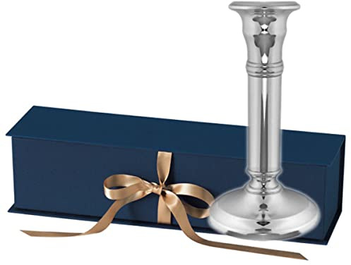 SILBERKANNE Kerzenleuchter Sylt H 15 cm Premium Silber Plated edel versilbert in Top Verarbeitung. Fertig zum verschenken mit schicker Geschenkverpackung
