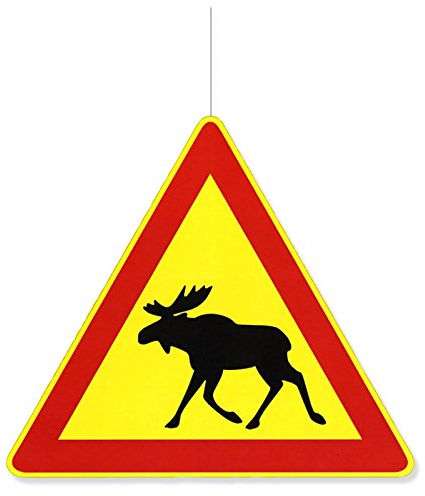Everflag Deckenhänger Elch Warnschild