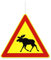 Everflag Deckenhänger Elch Warnschild