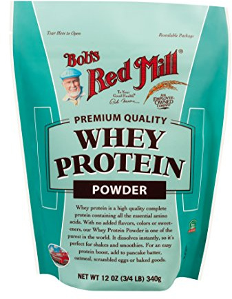 Bob's Red Mill Whey Protein Powder 12ounce Package May Vary, Red, unflavored, 12 Ounce