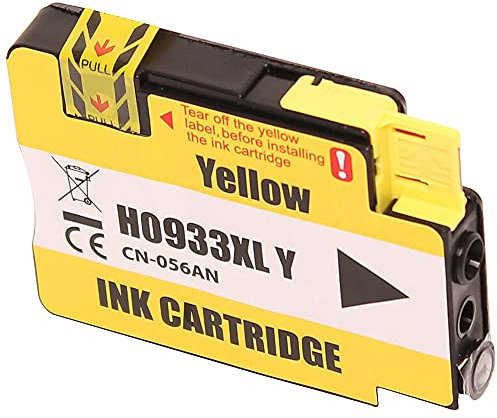 ABC Alternativ Tintenpatrone für HP 933XL Gelb für HP OfficeJet 6100 6600 6700 7110 7510 7600 7610 7612 Series 933 XL