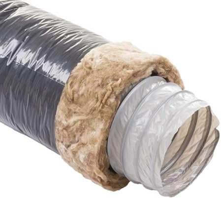 gaine pvc - souple - isolée - unelvent ecosoft - 80 mm - 25 mm - 6 mètres