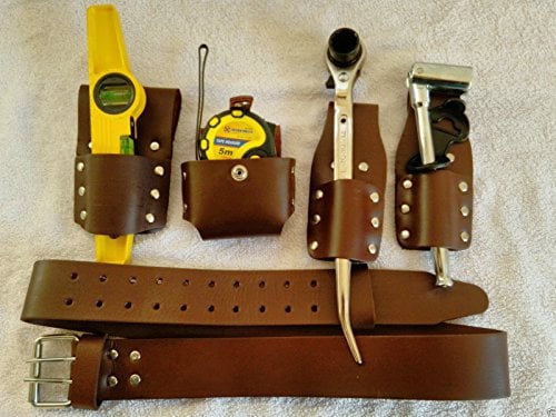 Scaffolding Brown Thick Leather Tools Belt with Full Tool Set .Top Quality New Features