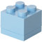 Lego 40031736 4011 Mini 4 Knobs Lunch Insert, Snack Box, Plastic, Light Royal Blue