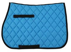 Pfiff 101534 Basicline VS Schabracke, Sattelunterlage,Full/Warmblut Hellblau