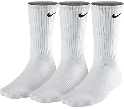 Nike Herren Socken Cushion Quarter 3er Pack, weiß (white/black), Gr. XL