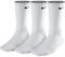 Nike Herren Socken Cushion Quarter 3er Pack, weiß (white/black), Gr. XL