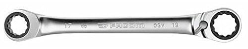FACOM Ratchet Ring Spanner with 15° Bevelled Ring Heads, 12 Point, 12 x 13 mm, 1 Piece, 65.12 x 13 mm