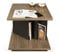 TemaHome Goa Beistelltisch, Holz, nussbaum/schwarz, 55 x 55 x 55 cm