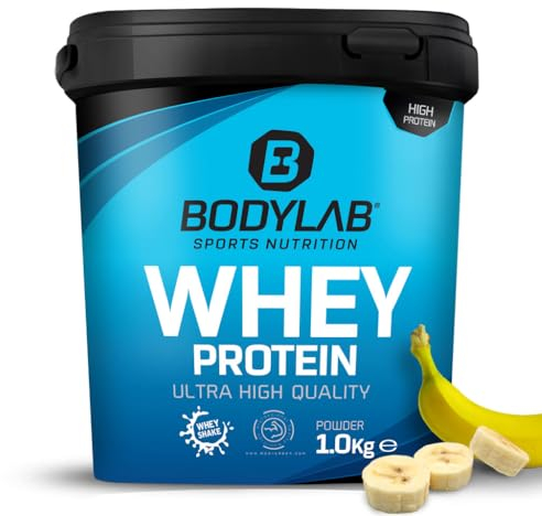 Bodylab24 Whey Protein Pulver, Banane, 1kg