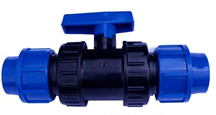 PE Rohr Kugelhahn 20 bis 40 mm Kunststoff Hahn Absperrhahn Sperrschieber Kugelventil Ventil 2 Wege (Für 32 mm PE Rohr)