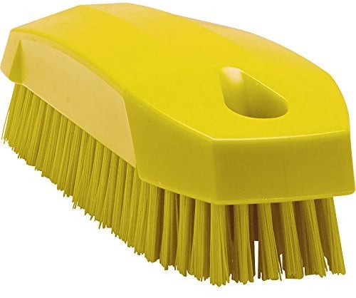 Vikan 64406 Nail Brush, Polyester, 1-31/32 x 4-1/2, Yellow by Vikan