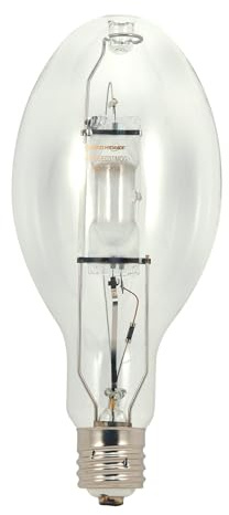 Satco S5843 4200K 400-Watt Clear Universal Mount Mogul Base ED28 Metal Halide Lamp