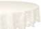 DII Home Essentials Tischdecke, 100% Polyester, maschinenwaschbar, Shabby Chic, Vintage-Tischdecke oder Overlay, 160 cm, rund, Vintage-Spitze, cremefarben