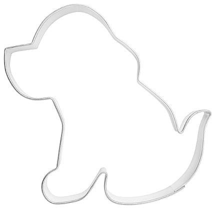 Ausstechform Hund, sitzend, 7cm
