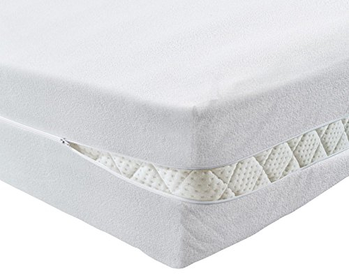 PROCAVE Matratzenbezug Frottee unversteppt 140 x 200 cm | Matratzen-Höhe 10-15cm | Matratzenschoner