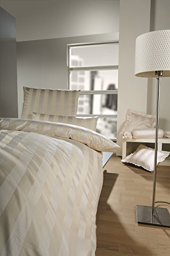 Curt Bauer Como 2044 Mako-Brokat-Damast Kissenbezug 80x80 0639-beige