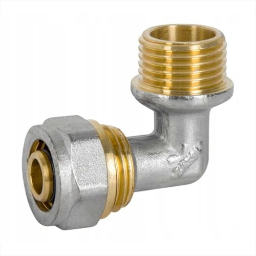 16mm PEX-AL-PEX x 1/2 BSP Brass Pipe Fitting Elbow